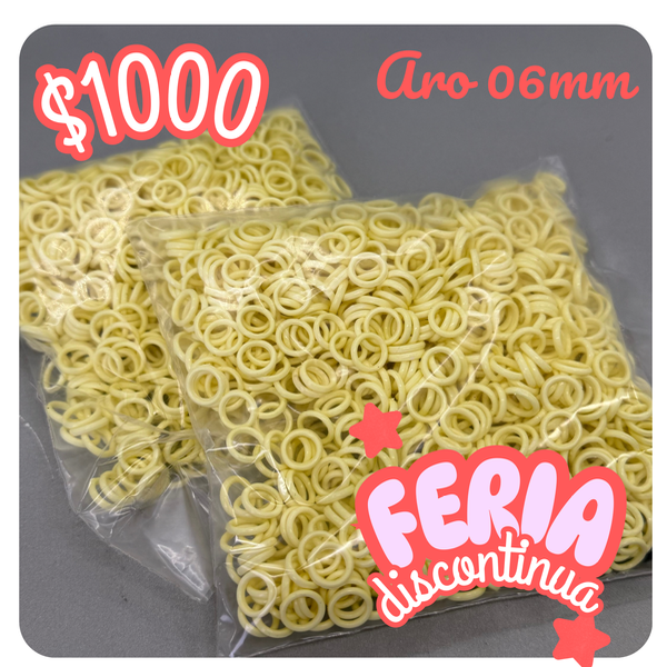 Producto - Aro 06 mm amarillo patito - +800 unidades