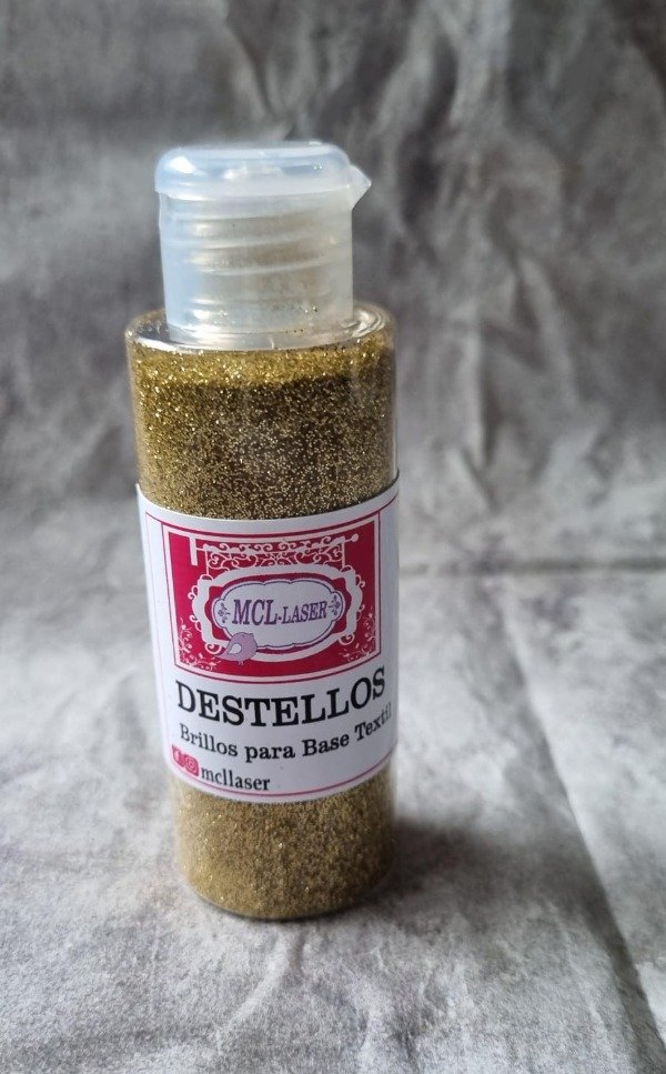 Producto - Destellos /brillos para base textil - Dorado