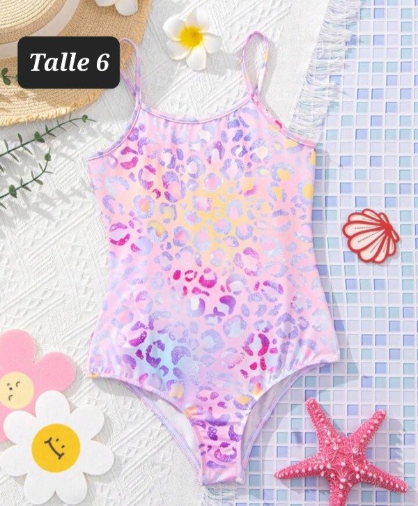 Traje de baño shein talle 9 multicolor — imagen 2