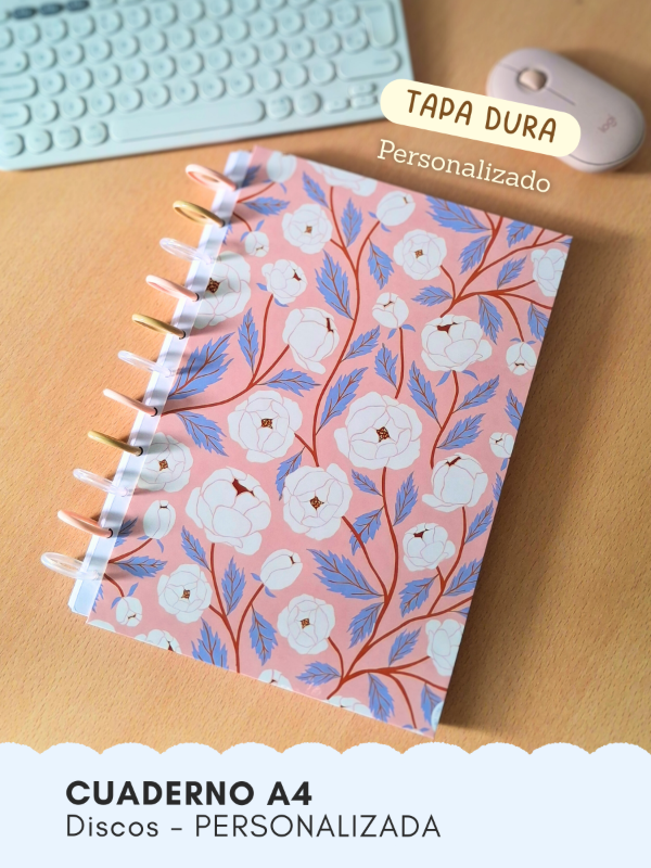Producto - Cuaderno A4 tapa dura - Sistemas de Discos - PERSONALIZADO