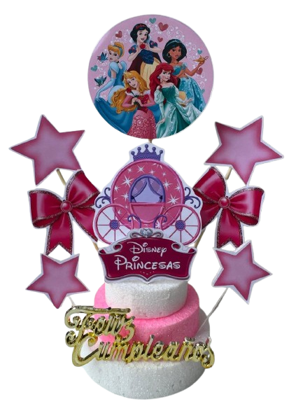 Producto - Adorno Base Telgopor Princesas x1