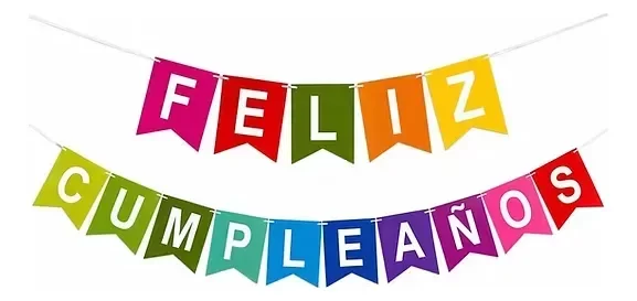 Producto - Banderín Gigante Feliz Cumpleaños Multicolor