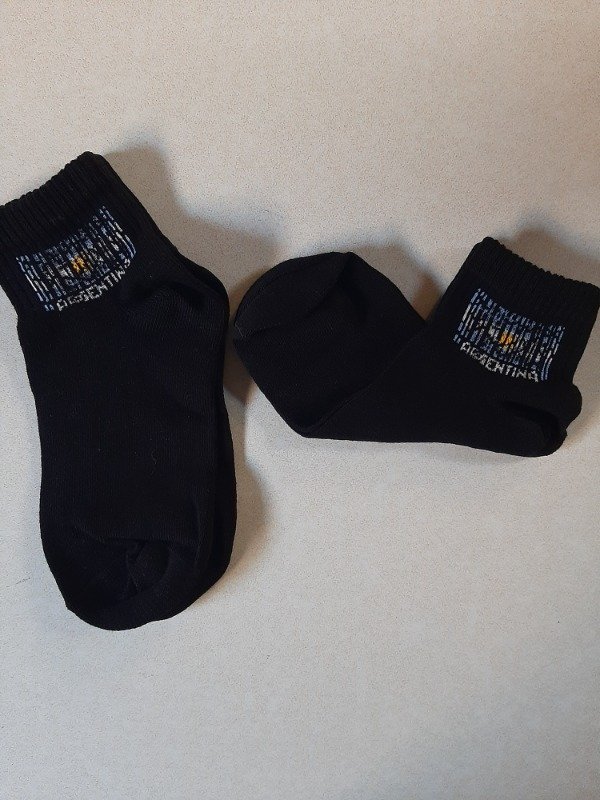 Producto - Soquete alto adulto - Negro bandera Argentina