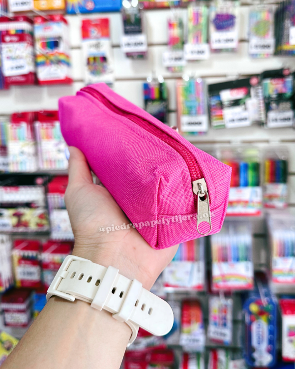 Producto - Cartuchera tubo mediano fucsia