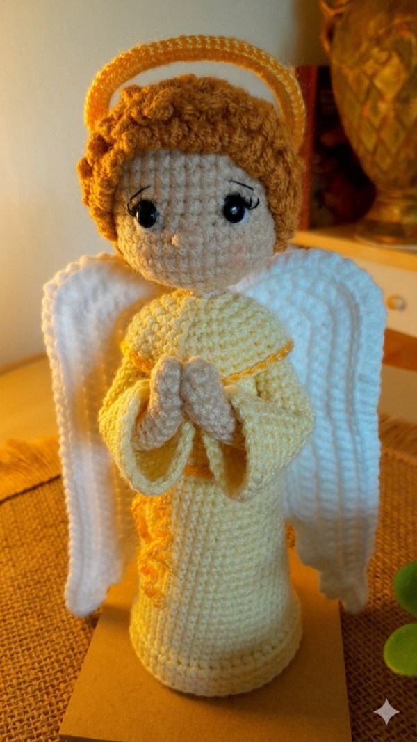 Producto - Angelito de la Guarda Amarillo Pastel