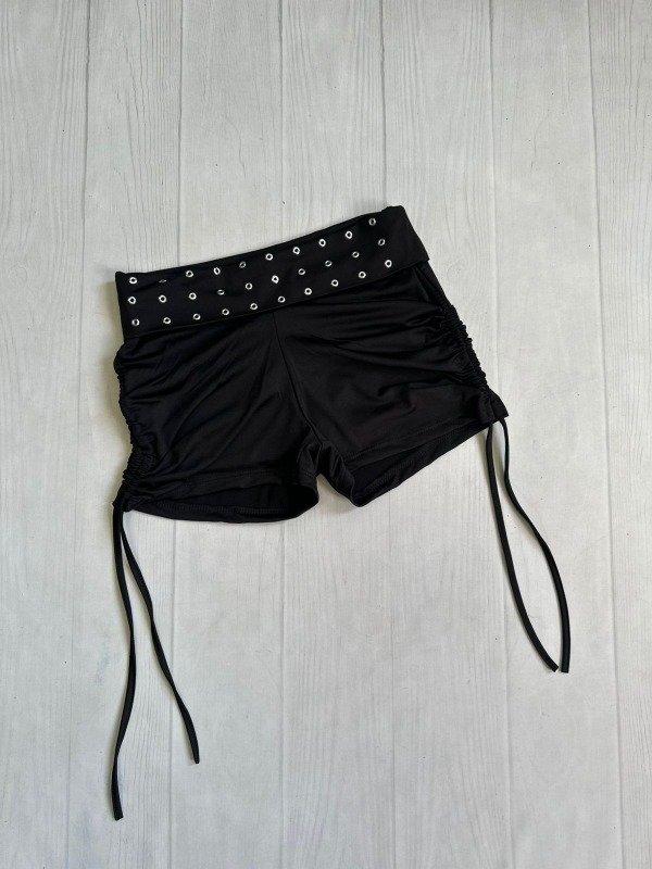 Producto - [4791] Short tiro bajo cintura ojalillos c/frunces microfibra