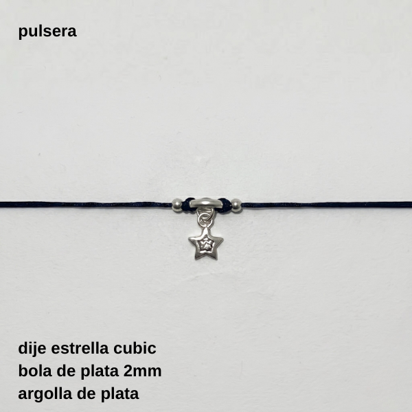 Producto - PUL #FP - Pulsera tejida colgante estrella (DÓLAR)