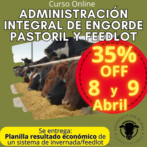 Producto - Curso Online: Administración Integral de Engorde Pastoril y Feedlot