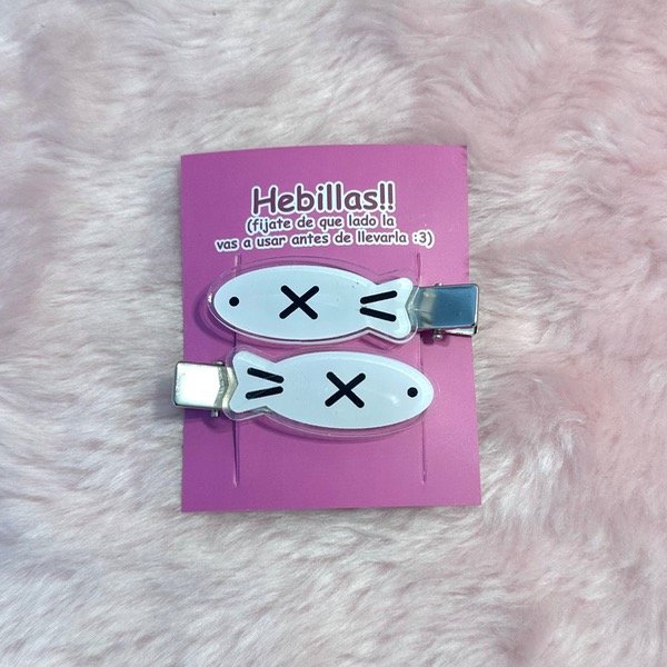 Producto - Hebilla peces blanco y negro