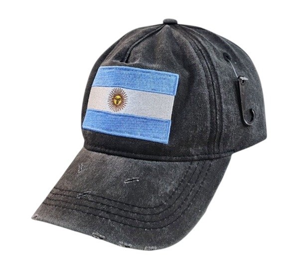 Producto - Gorra Argentina Bandera Vintage Gris