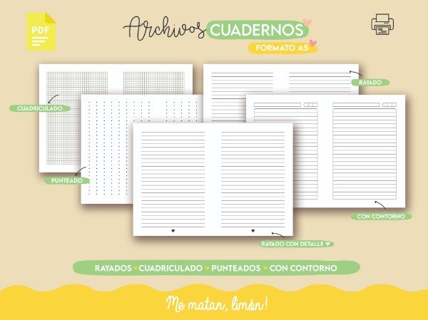 Producto - ARCHIVO cuadernos A5