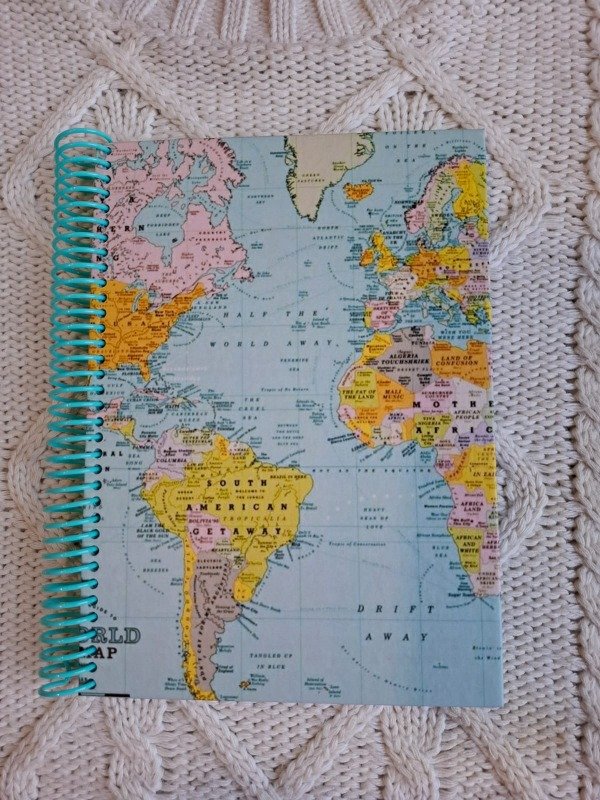 Producto - Bitácora de lectura mapamundi celeste