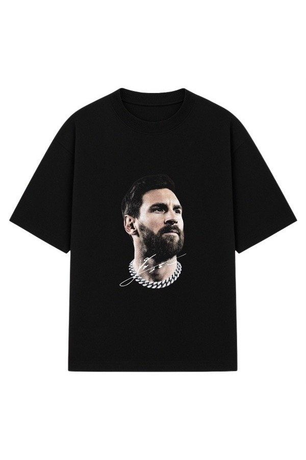 Producto - Remera Over Personalizada Messi Cara