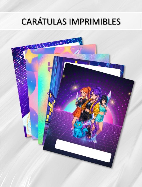 Producto - Kit Imprimible X 12 Carátulas Las Guerreras K-Pop