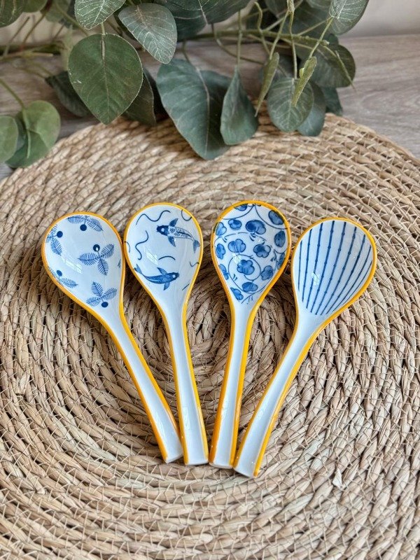 Producto - Cuchara de Cerámica Blue  16 x 4.5 cm - 0
