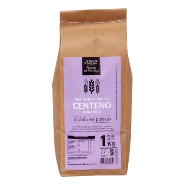 Producto - Harina suelta de centeno integral fina x 500 gr