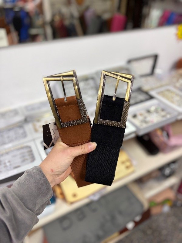 Producto - Cinto elástico viafiore hebilla rectangular