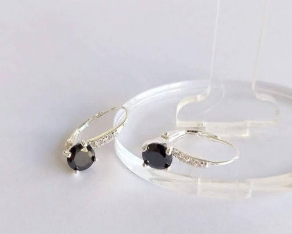 Producto - Aros Piedra Negra