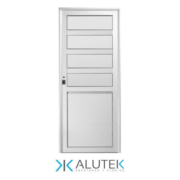 Producto - Puerta Aluminio 4 Paños Vidrio