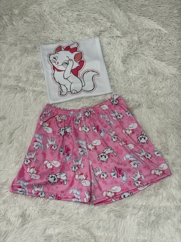Producto - Pijama animado corto + remera manga corta - Marie