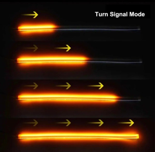 Producto - JUEGO TIRAS LED DRL RGB CON CONTROL - 45 CMS - 3