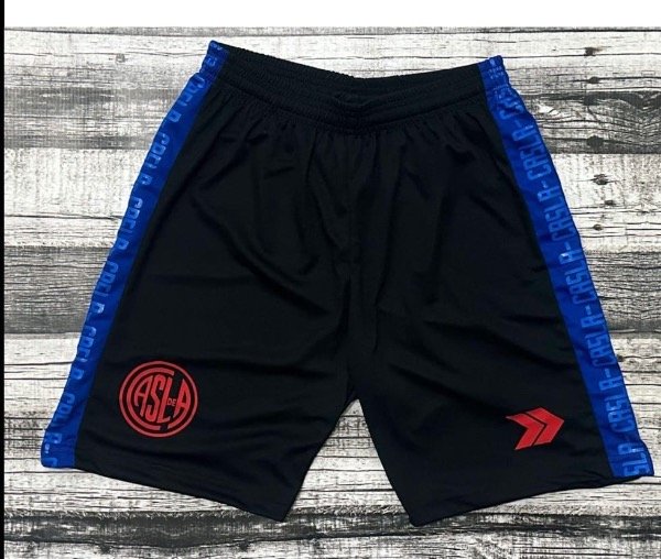 Producto - Short San Lorenzo Negro Azul 2025