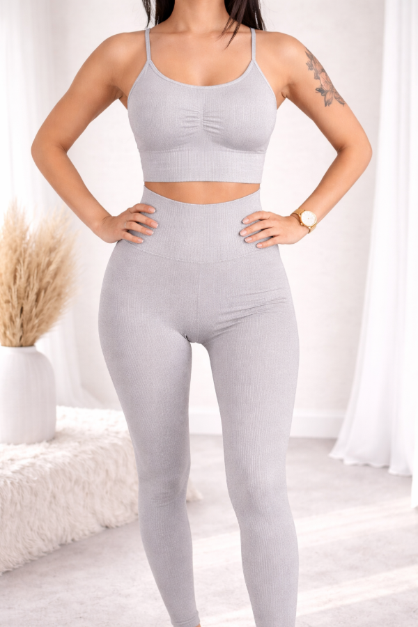 Producto - Conjunto Flora Gris Claro