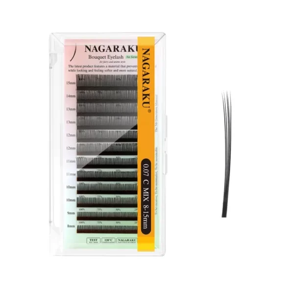Producto - Extensiones de Pestañas Nagaraku Bouquet D Mix 8-15mm Efecto Lifting - 1