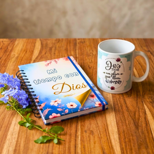 Producto - Diario Devocional + Taza personalizada - 1