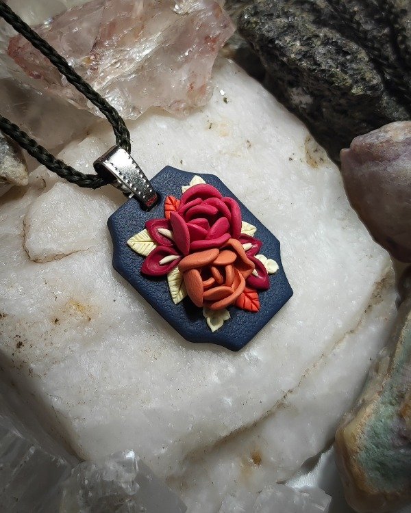 Producto - Cuadrito Floral Vintage - Navy