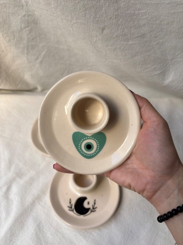 Producto - Portavela platito multiuso corazón