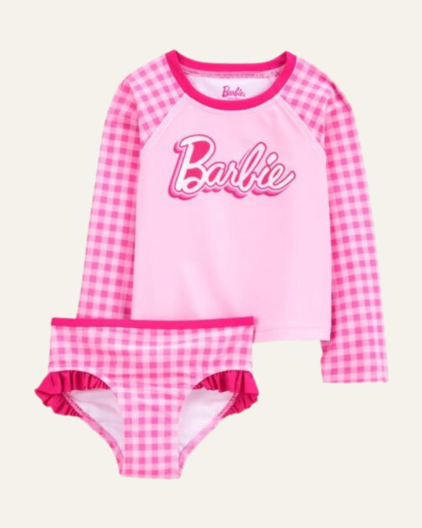 Producto - Conjunto Traje de Baño Barbie Niña Rosa
