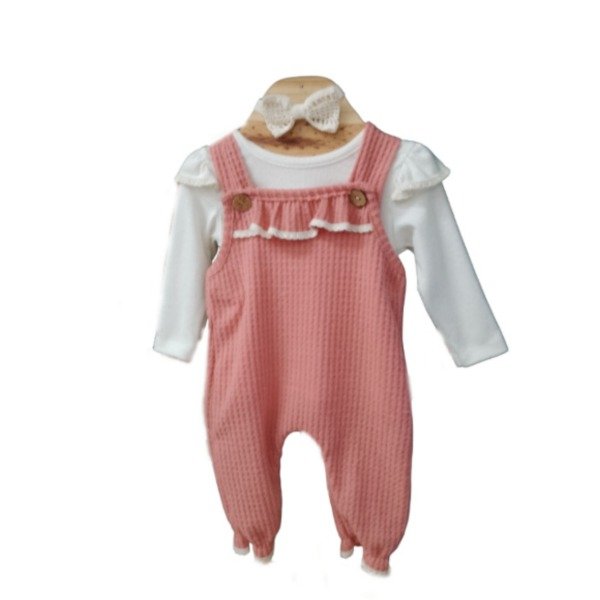 Producto - Jardinero con Camiseta Volados y Vincha Otoño Bebas
