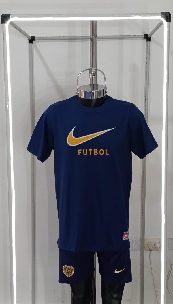 Producto - Conjunto Remera Boca Pipa Futbol Azul