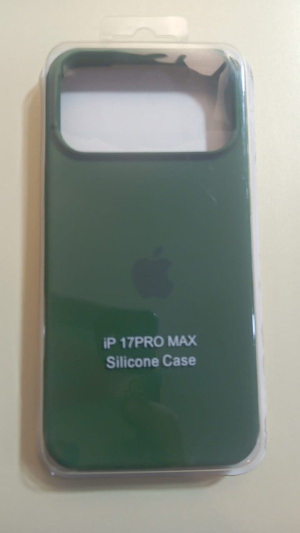 Producto - Funda Silicone Case Verde Logo para iPhone 17 Pro Max
