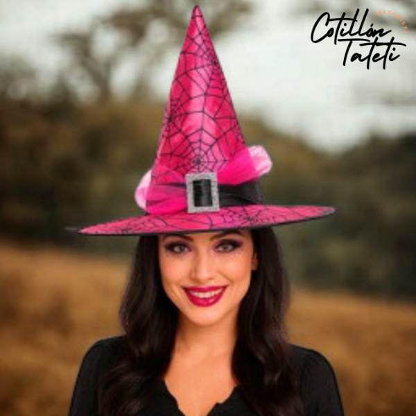 Producto - SOMBRERO DE BRUJA CON TELARAÑA