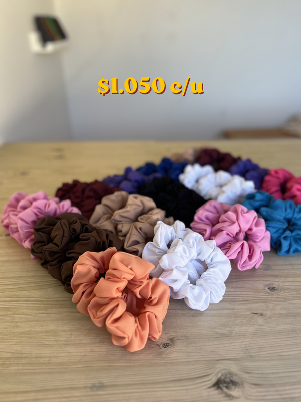 Producto - Pack x20 Scrunchies Tropical Mayorista