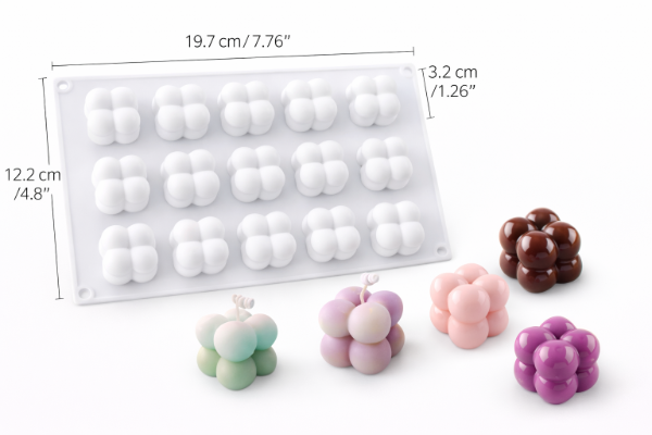 Producto - Molde bubble x15 burbuja 2x2cm 4308-7300