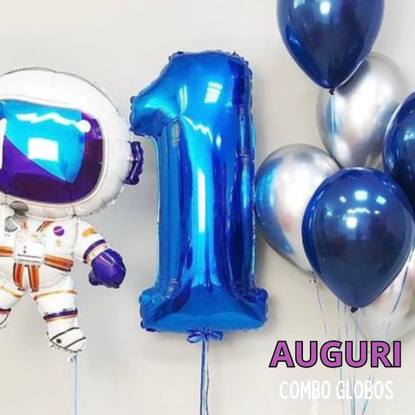 Producto - GLOBO NÚMERO AZUL 60CM