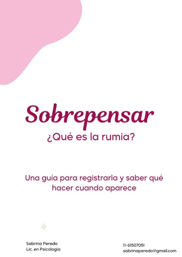 Producto - Guía Sobrepensar