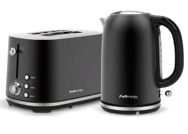 Producto - JUEGO DE TOSTADORA Y PAVA ELECTRICA BEVERLY NEGRO