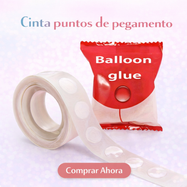 Producto - Cinta x 100 puntos de pegamento para globo