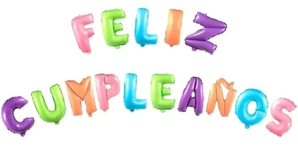 Producto - GUIRNALDA GLOBOS FELIZ CUMPLEAÑOS