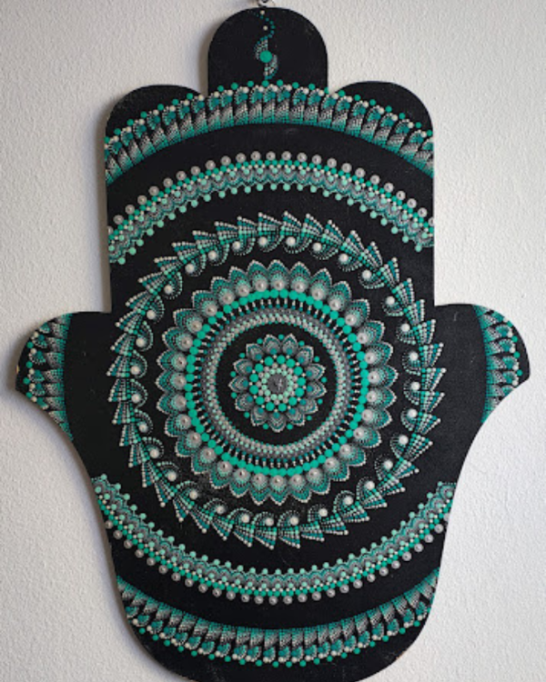 Producto - Hamsa grande turquesa