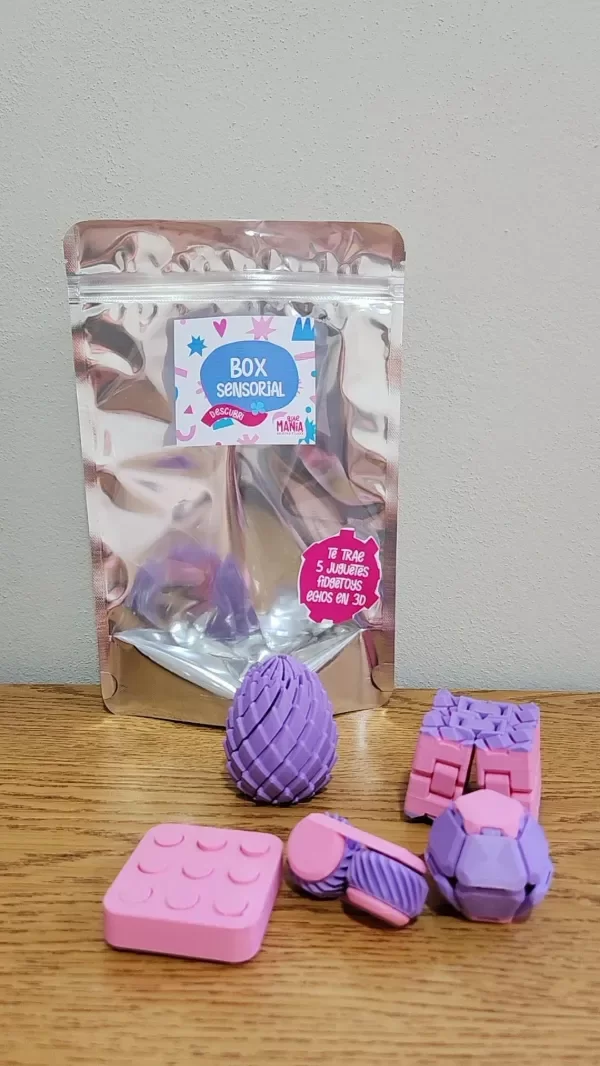 Producto - Box sensorial Descubrí Rosa y lila
