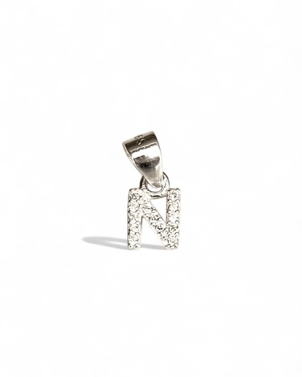 Producto - DIJE "N" SHINY PLATA 925