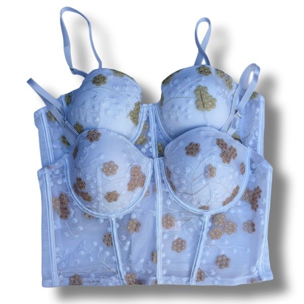 Producto - Top Bordado Brillos Art 88614