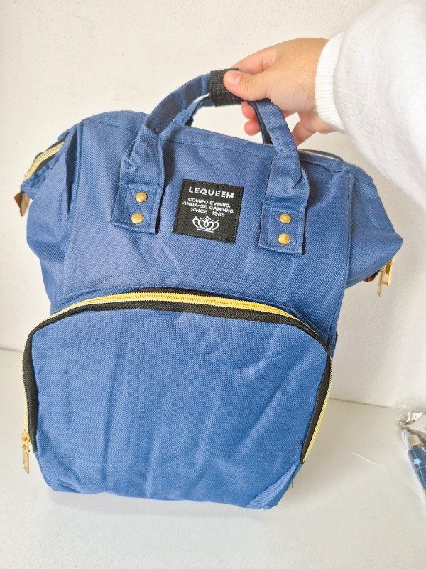 Producto - Mochila maternal CLÁSICA azul