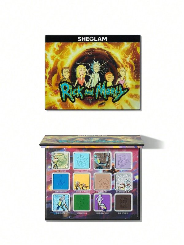 Producto - Paleta De Sombras De Ojos Mate Con Brillo Rick and Morty