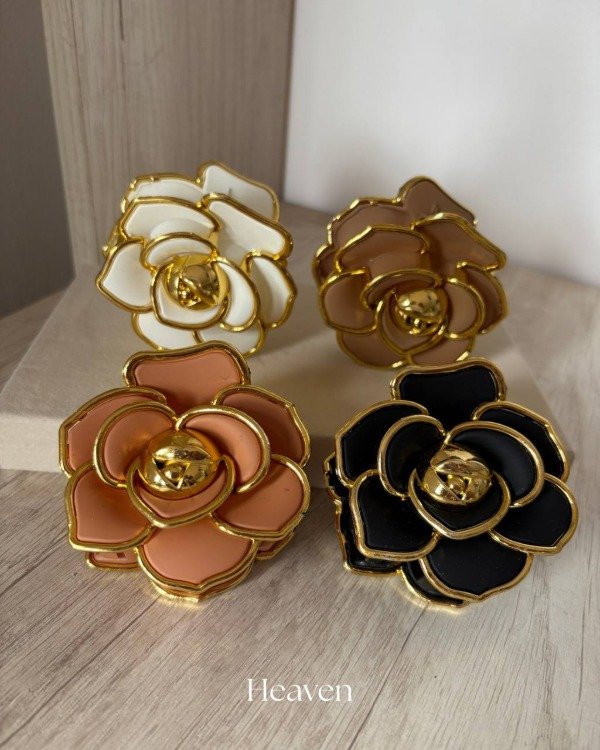 Producto - Broches flor gold 2